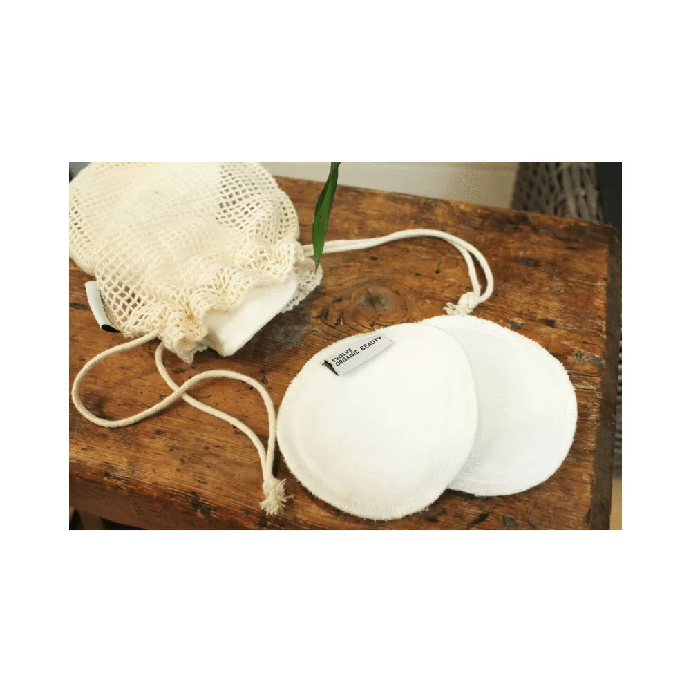 Evolve Bamboo Reusable Makeup Remover Pads - 7 stk.