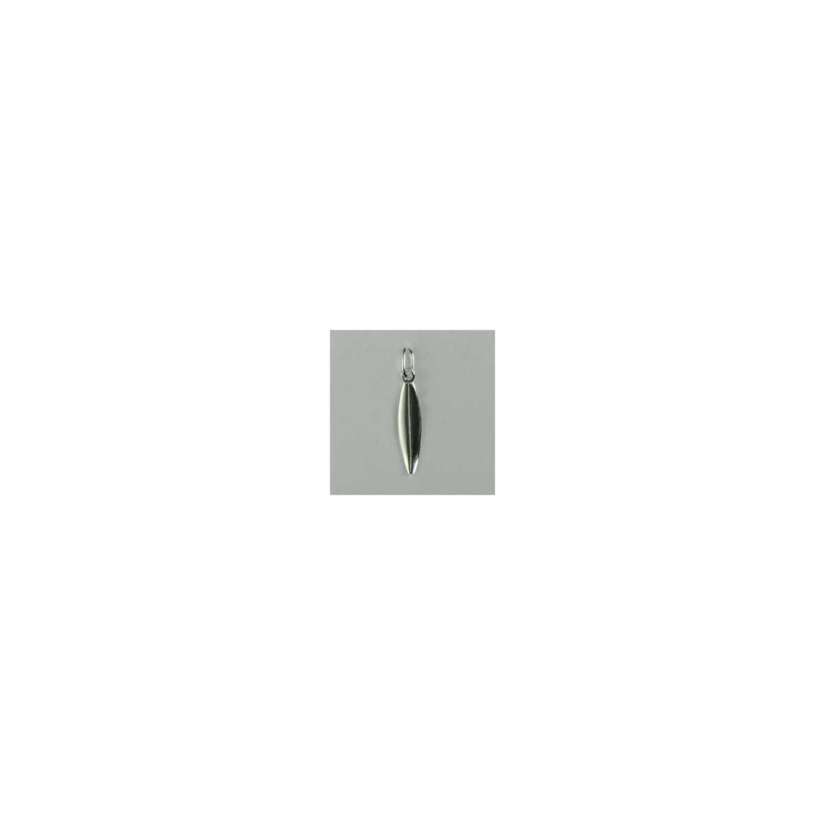 Pendentif planche de surf argent