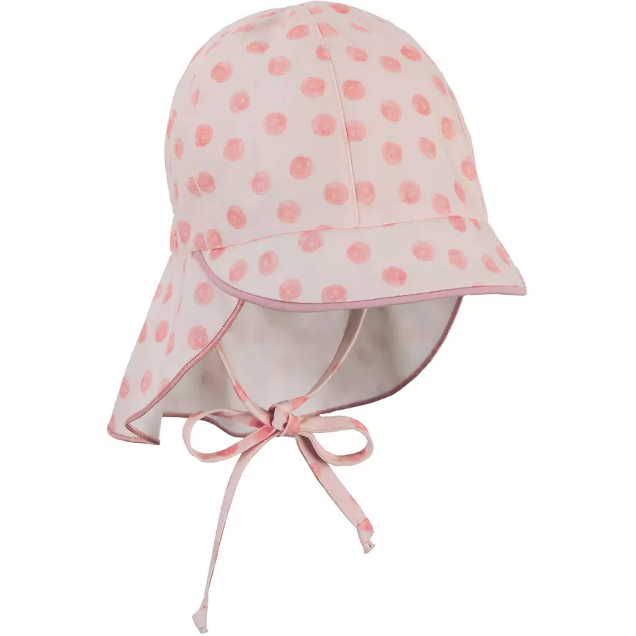 Sterntaler Schirmmütze mit Nackenschutz rosa