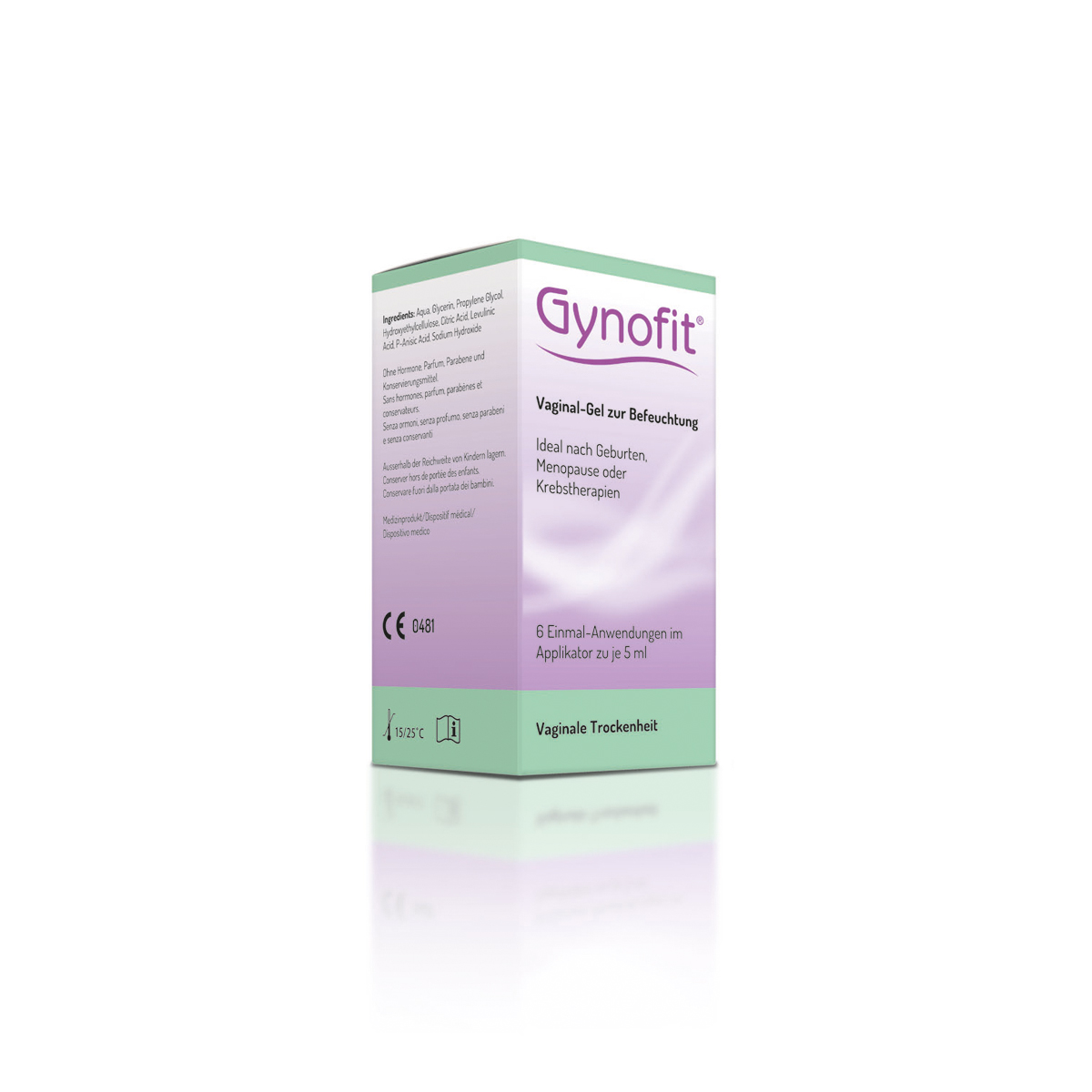 GYNOFIT Befeuchtungs-Gel Vaginalgel<br>6 × 5 ml, Vaginalgel