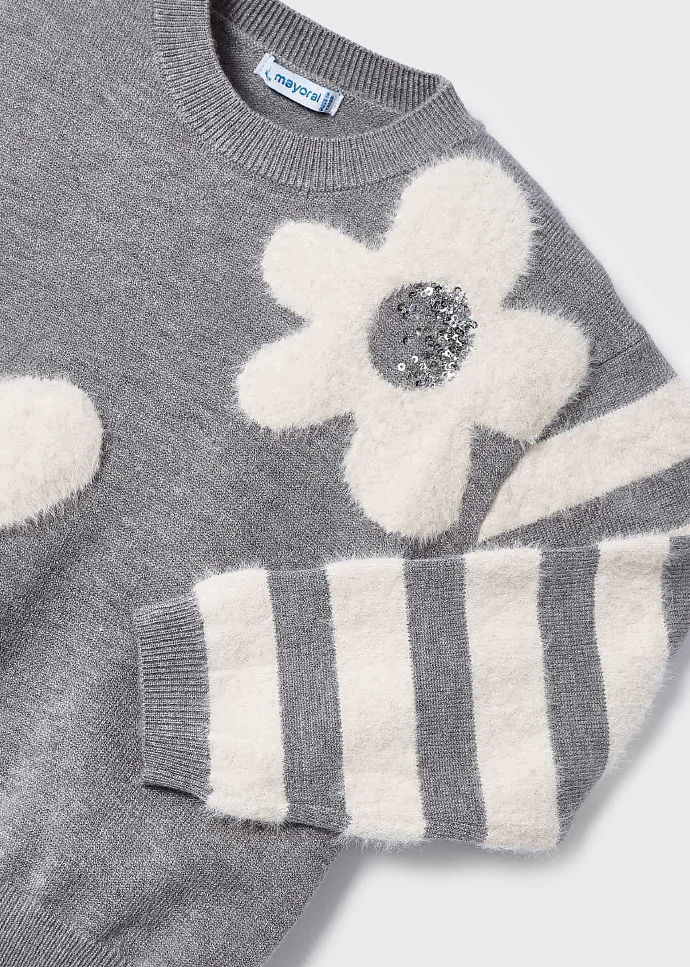 Camisa Intarsia para meninas