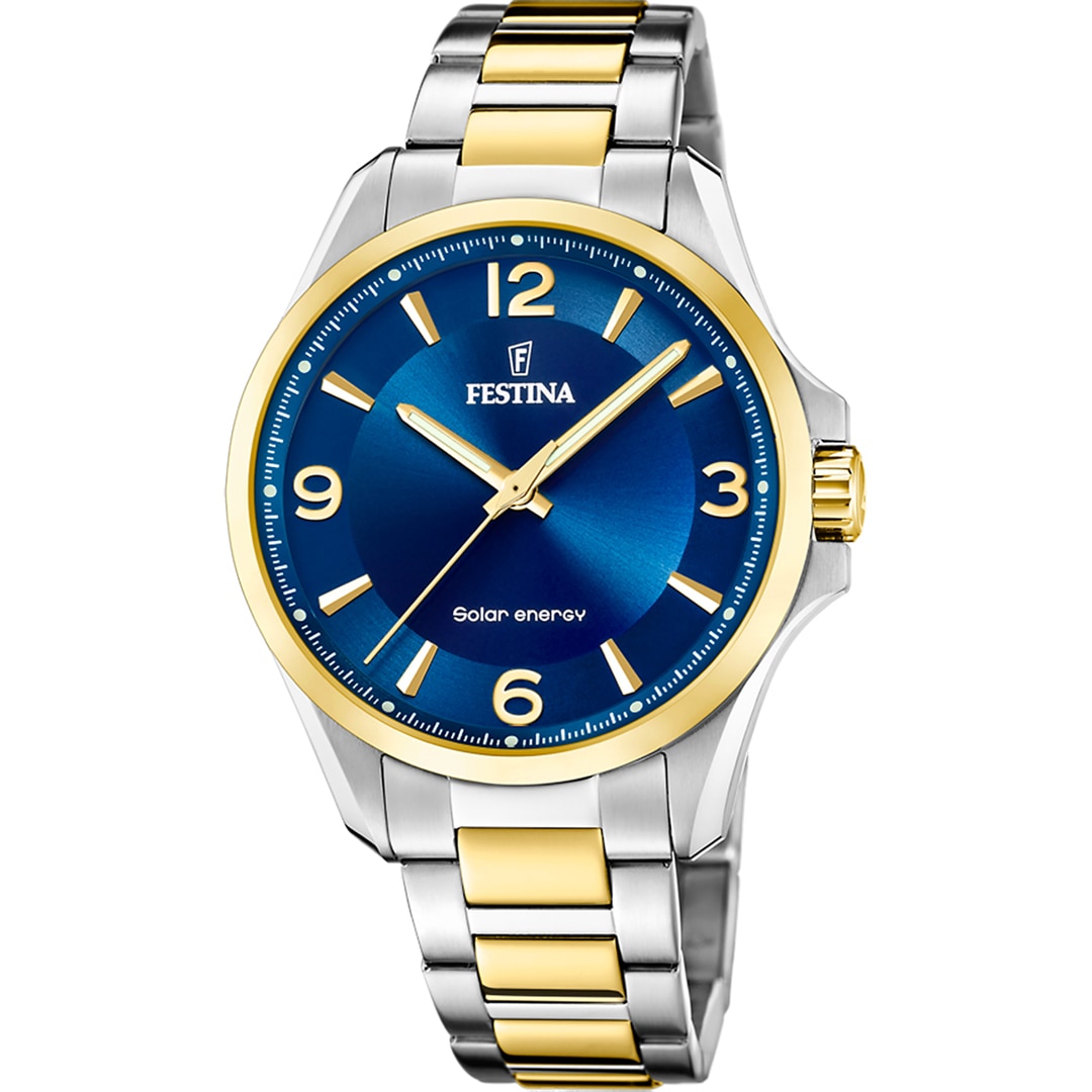Festina Solar Energy Bicolor / Blau 42mm