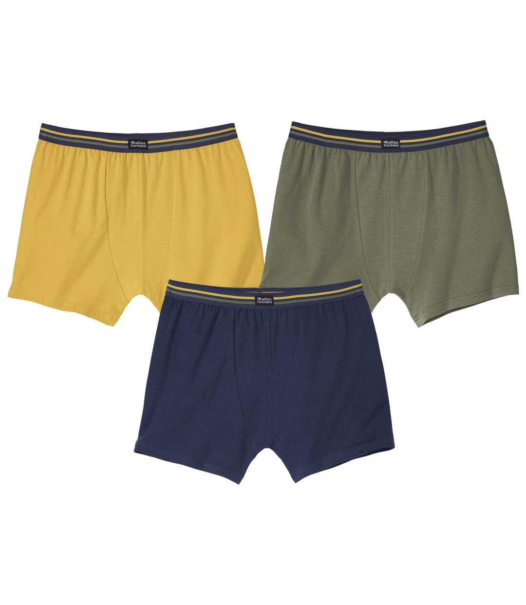 Lot de 3 Boxers Unis Stretch Confort