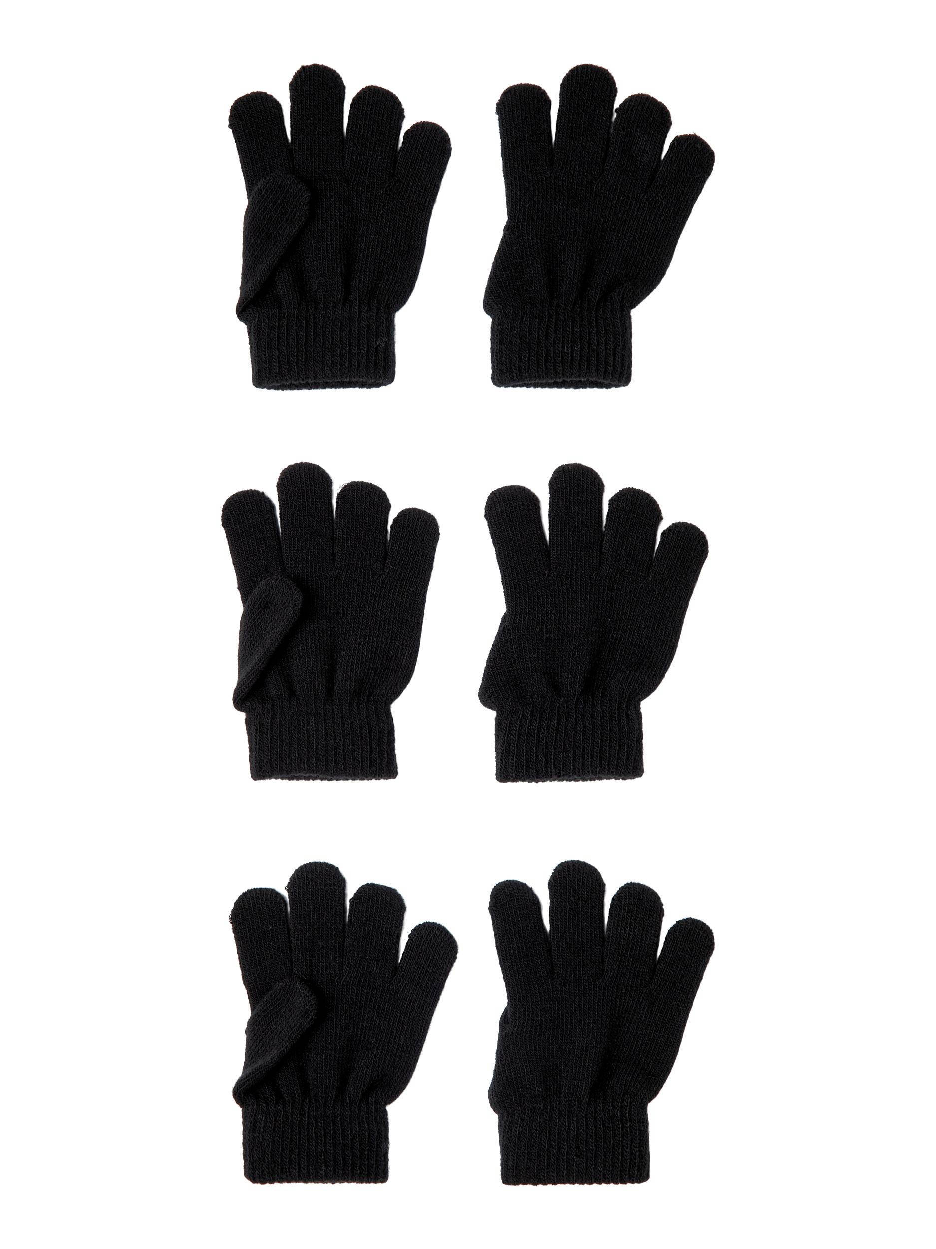 NAME IT handschoenen - set van 3 zwart