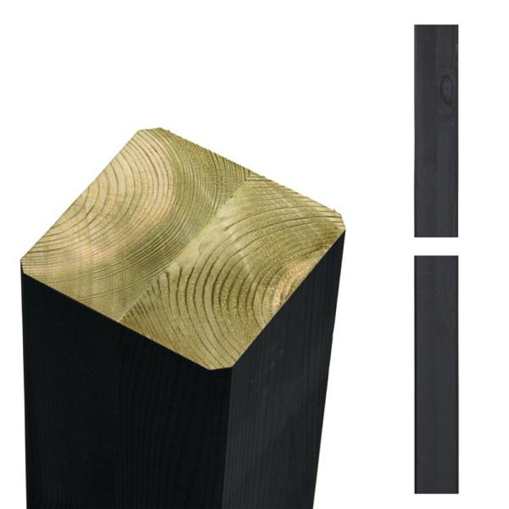 LIMTRESTOLPE PLUS CUBIC SVART 9X9X369CM