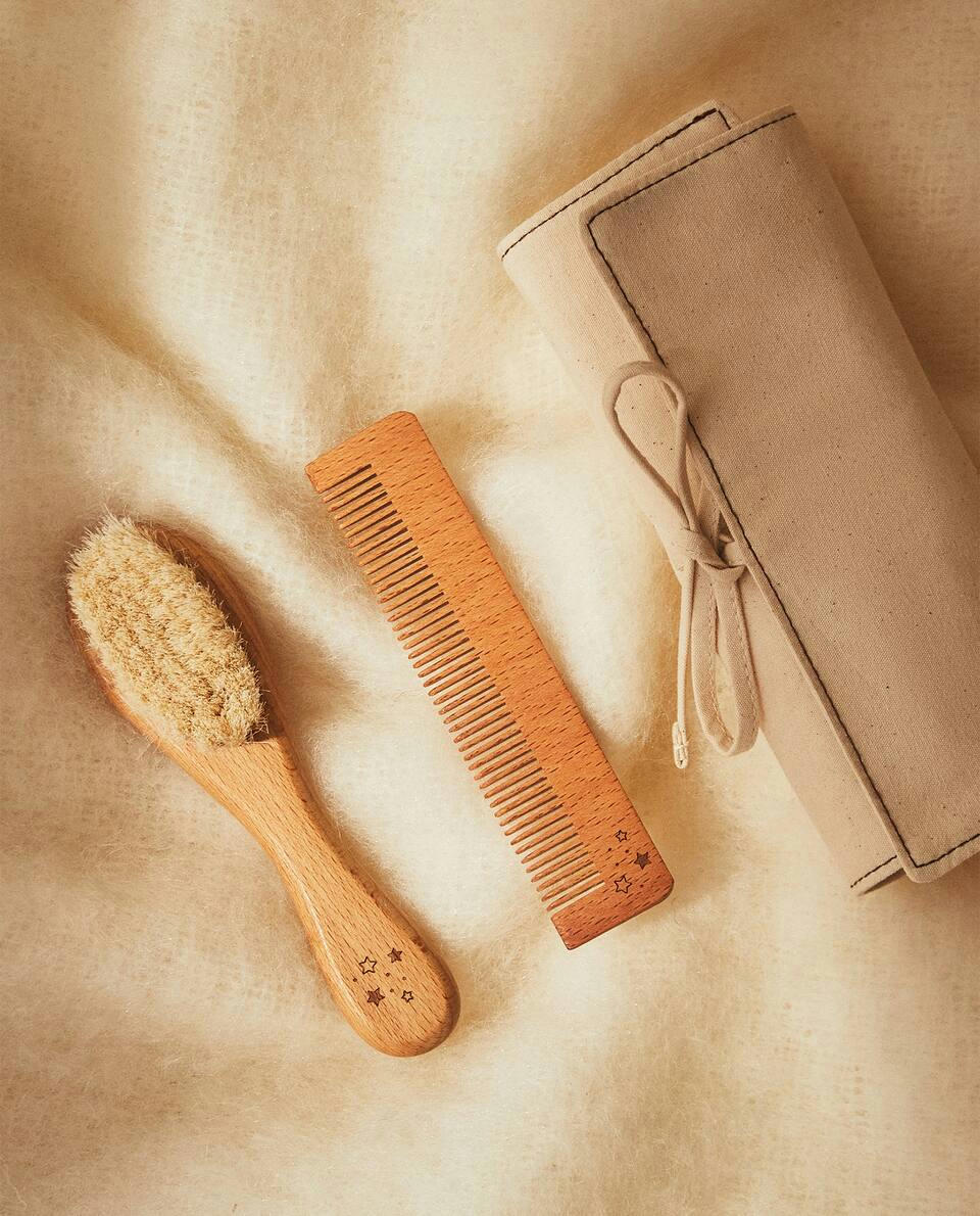 Conjunto de escova e pente para bebês