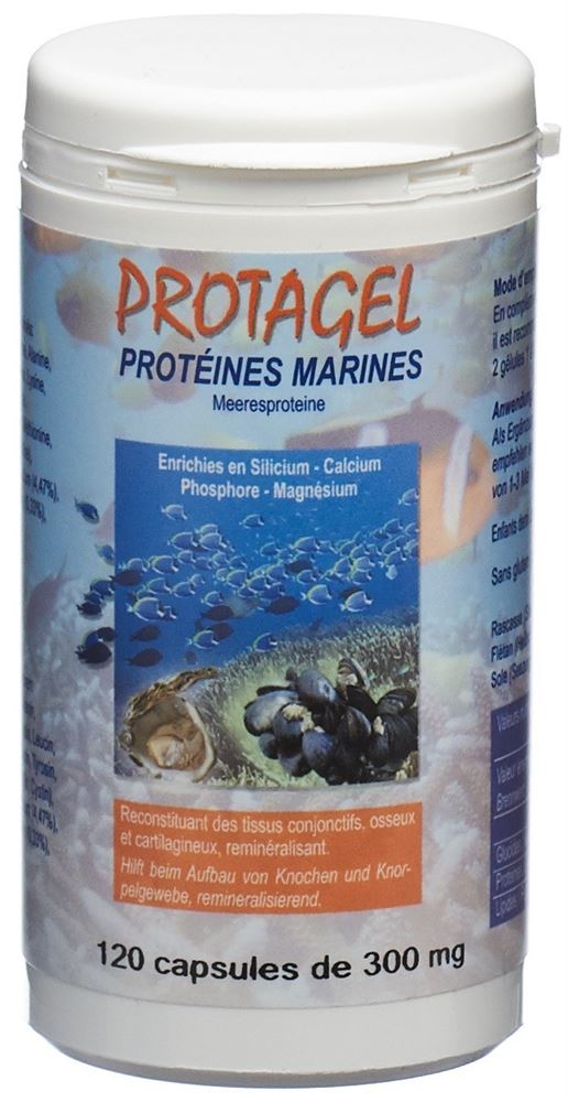 BIOLIGO Protagel Protéines marines Kaps (acides aminées) & oligoéléments Ds 120 Stk