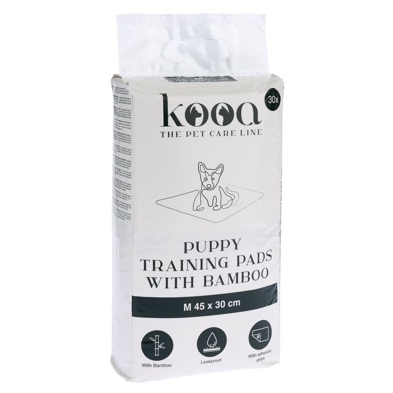 Alèses de propreté kooa avec du bambou pour chiot