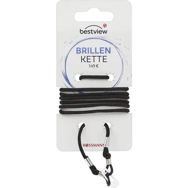 BRILLENBÄNDER SCHWARZ / GRAU / METALL SILBER
