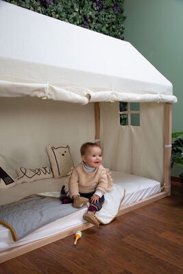 Childhome Sengegardin Hus 70x140, White