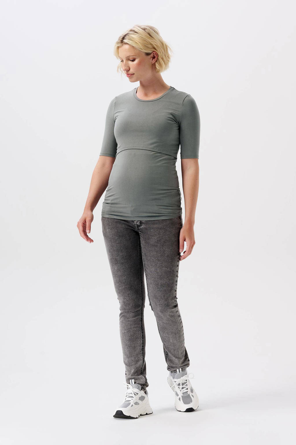 Noppies zwangerschaps skinny jeans Avi grey denim