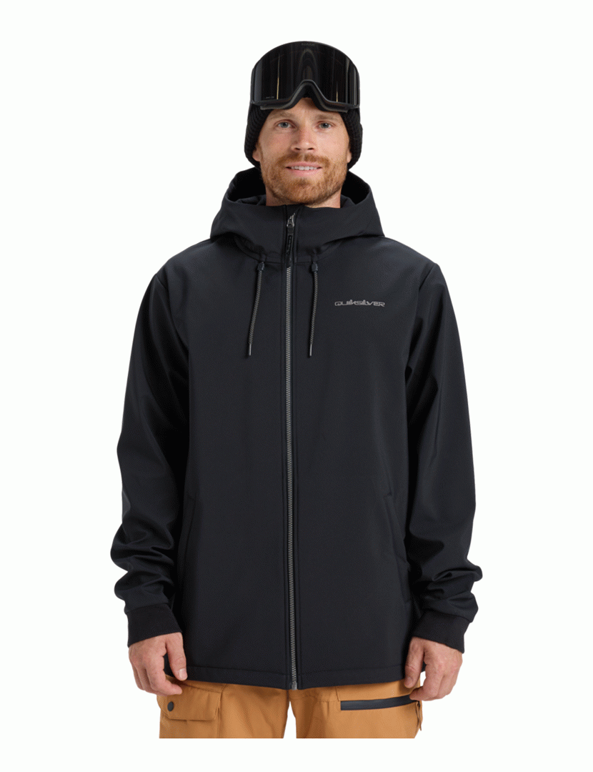 Men's Waterproof Hooded Jacket Black