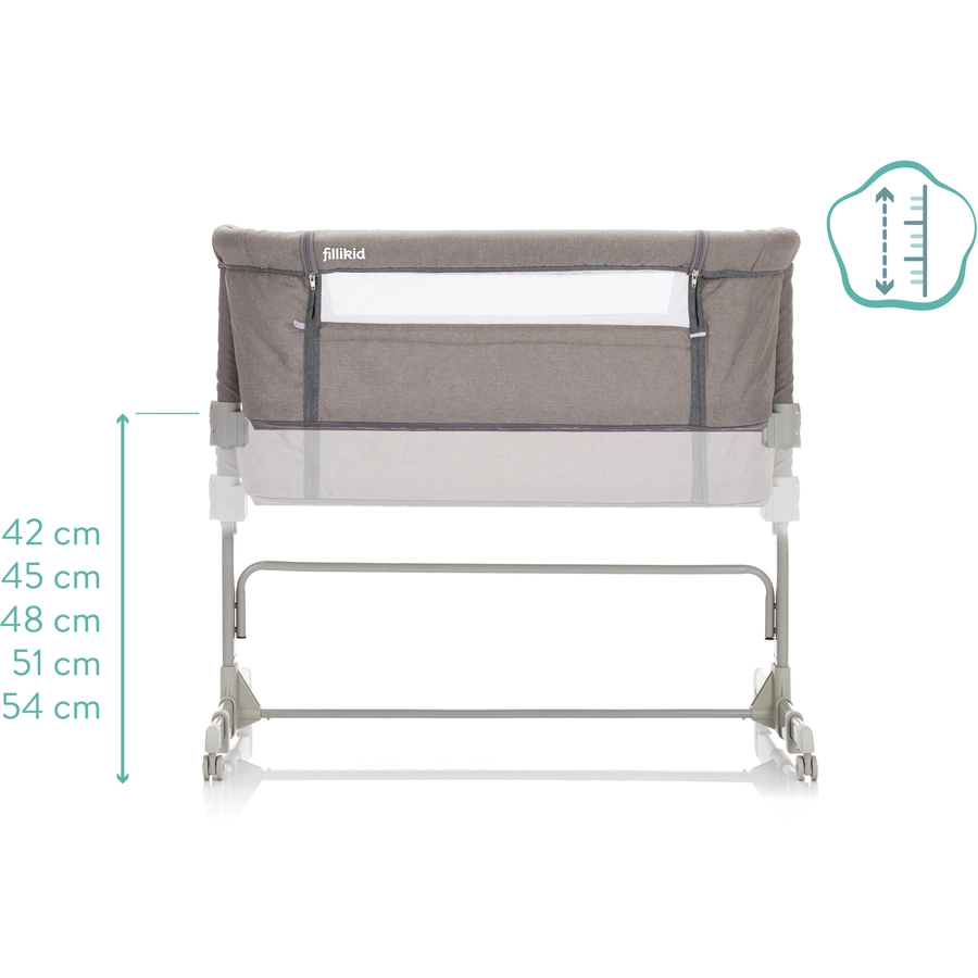 fillikid Beistellbett Relax Grau