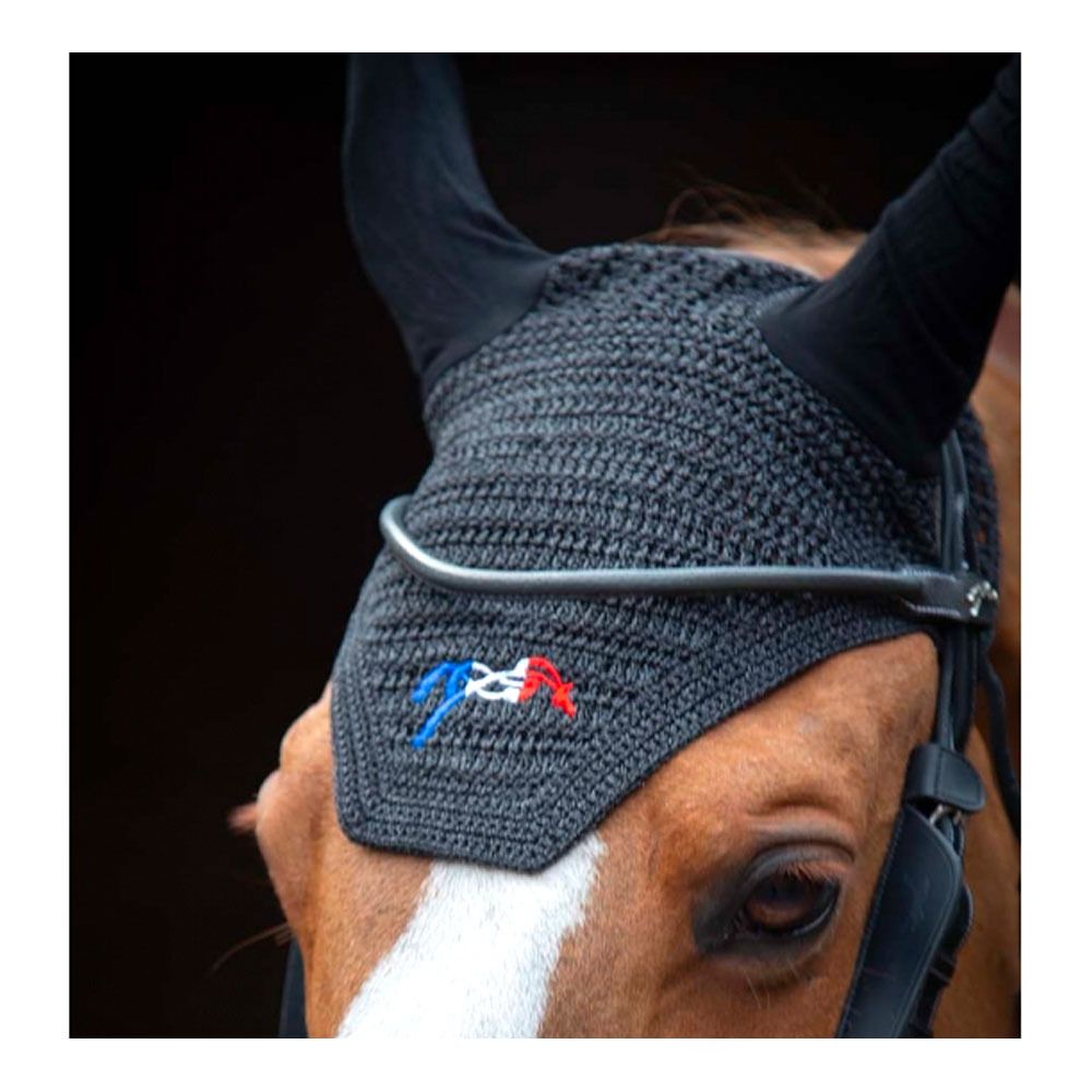 Pénélope GLITTER - Bonnet anti-mouches noir