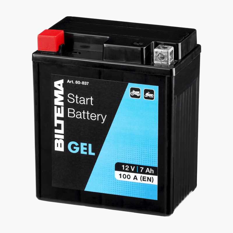 MC-batteri gelé, 12 V, 7 Ah, 114 x 71 x 130 mm