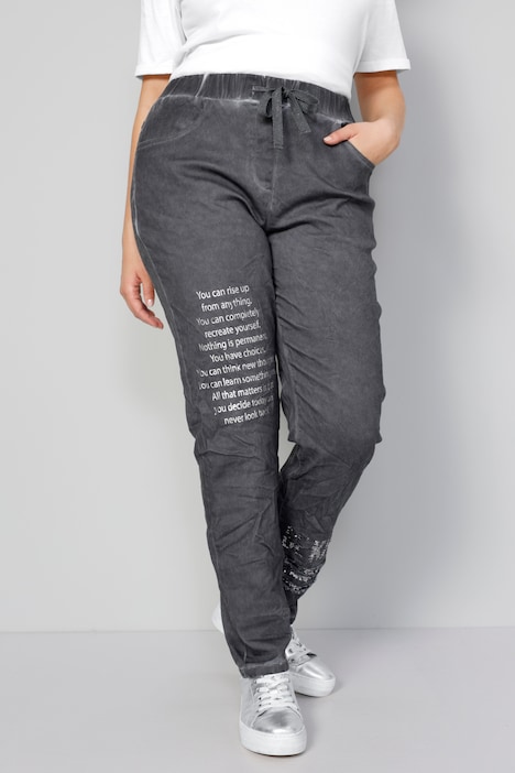 Joggpants, Bein-Print, Elastikbund