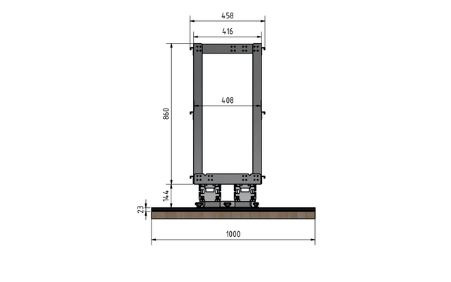 Weih-tec  Load Move R2 Heckgaragen-Regalsystem