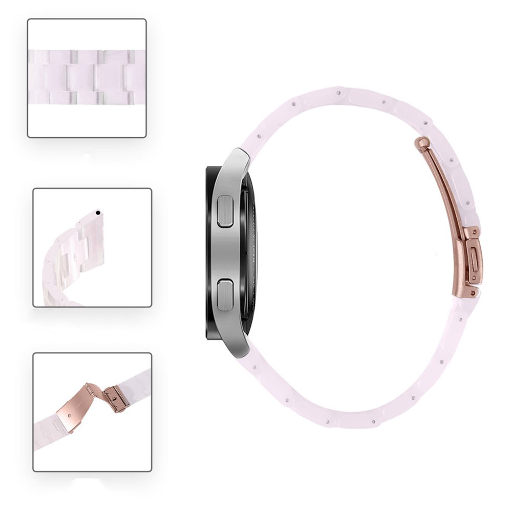Samsung Galaxy Watch 3 (45mm) Sense Resin Armband (Gelenkumfang: 145-200mm) - Hellrosa