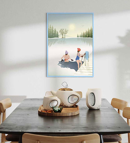 Vissevasse Bilderrahmen - Holz - 50x70 cm - Air Blue