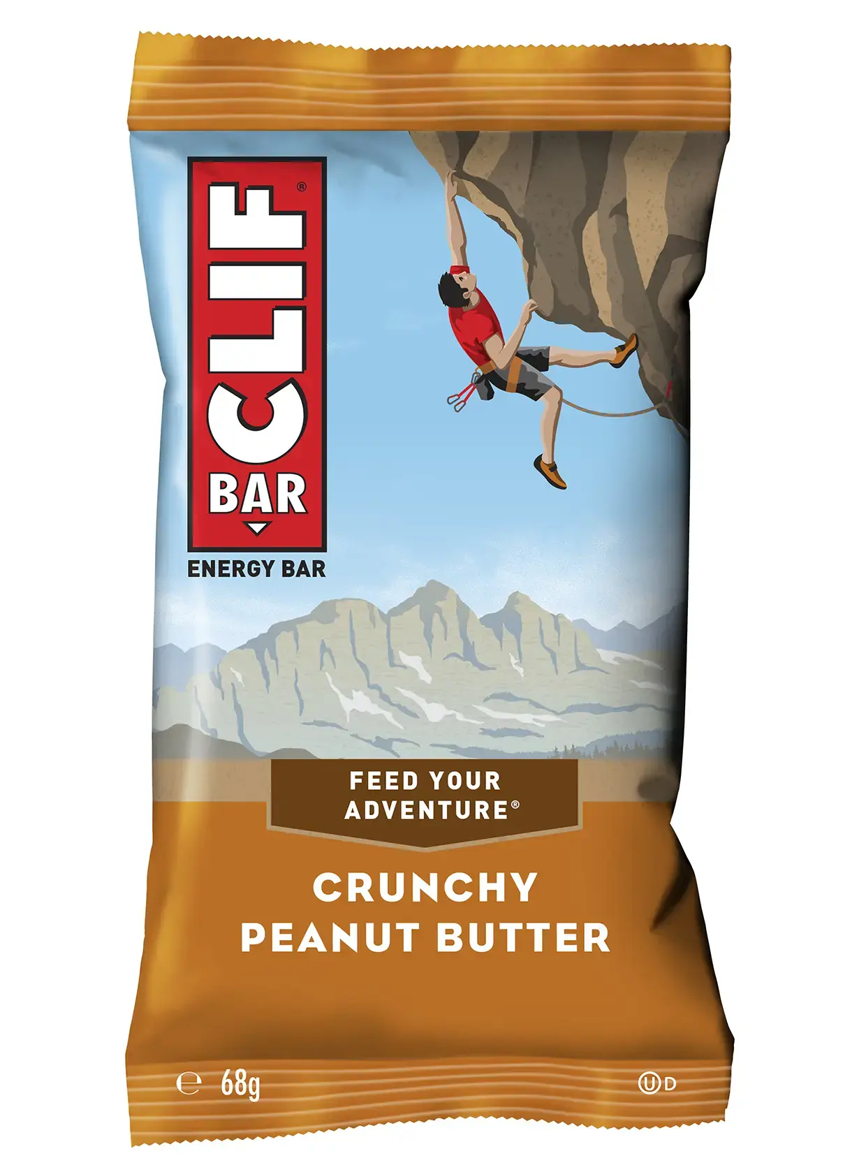 Clif Crunchy Peanut Butter Sportrepen (12 stuks)