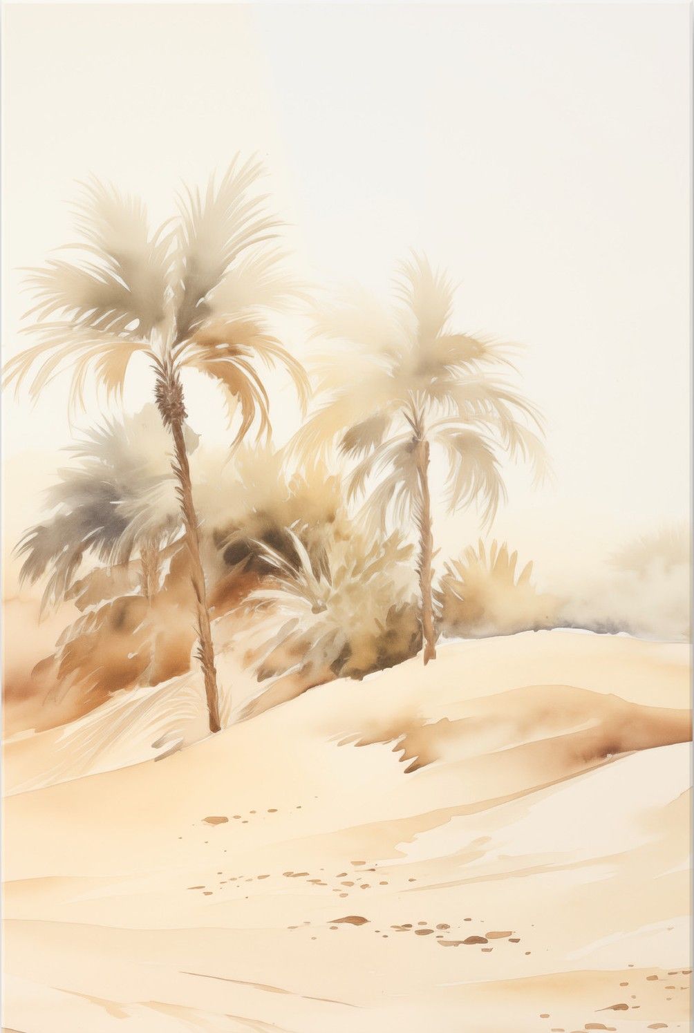 Glasschilderij Palm Dust