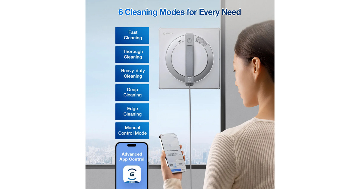 ECOVACSWINBOT W2 PRO raamreiniger  (Wit)