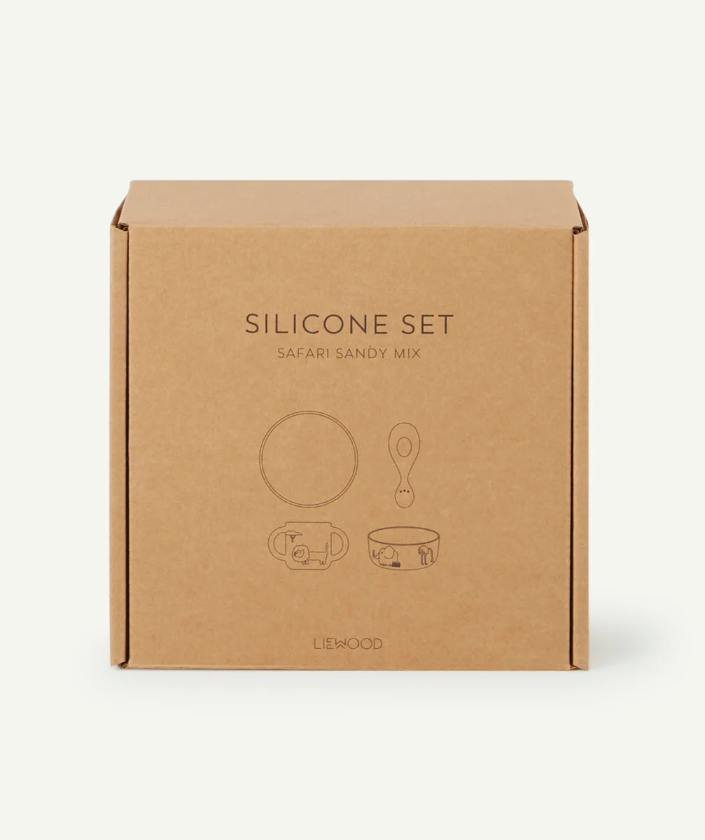 LIEWOODLOT DE 4 ENSEMBLES DE VAISSELLE EN SILICONE