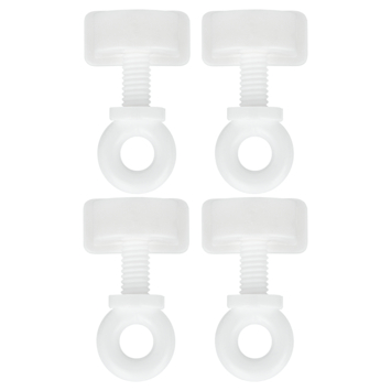 Intensions eindstopper met eindkap Basic wit 4 stuks