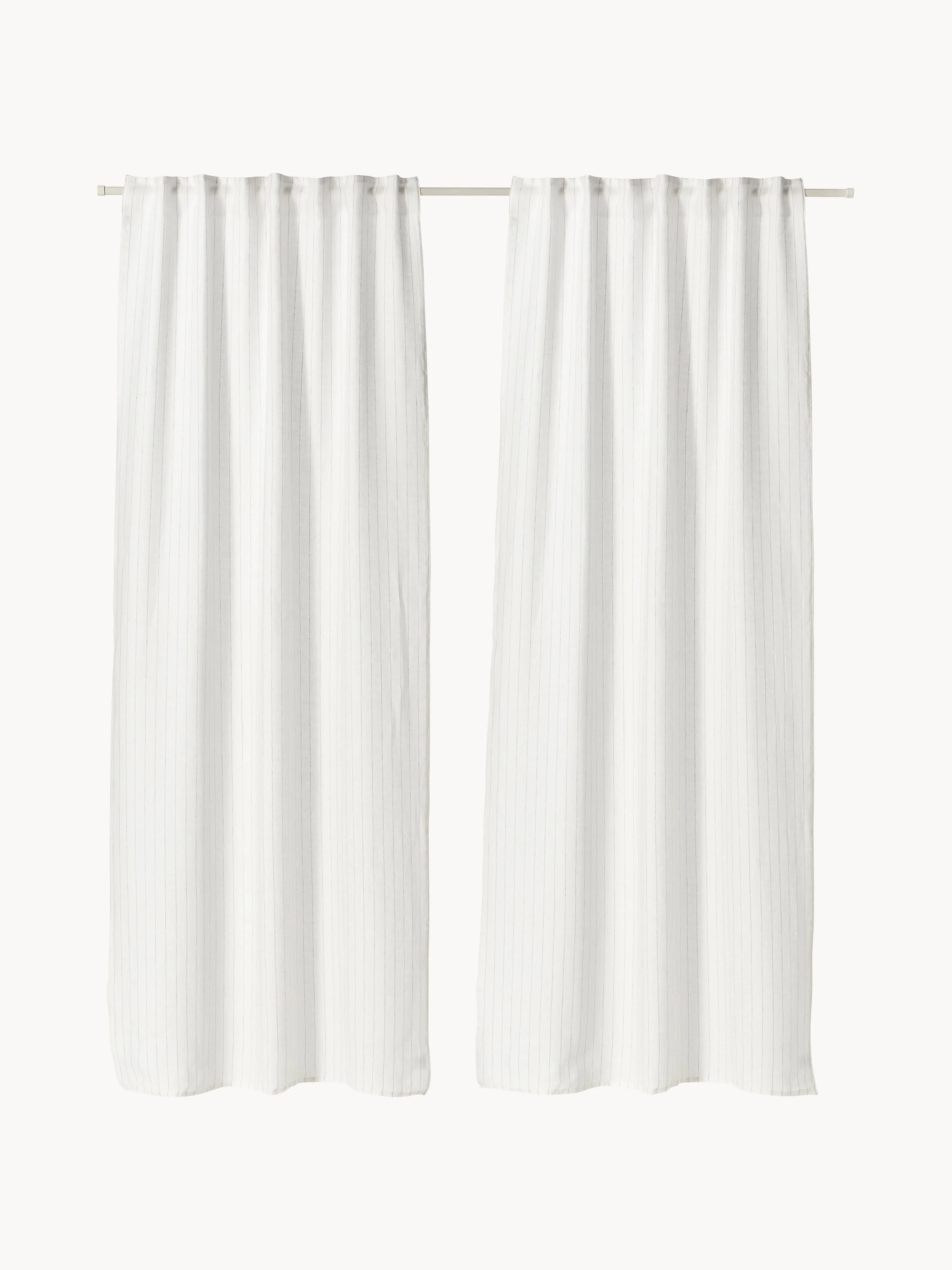 Transparante multi-band gordijnen Birch, 2-delig, B 130 cm