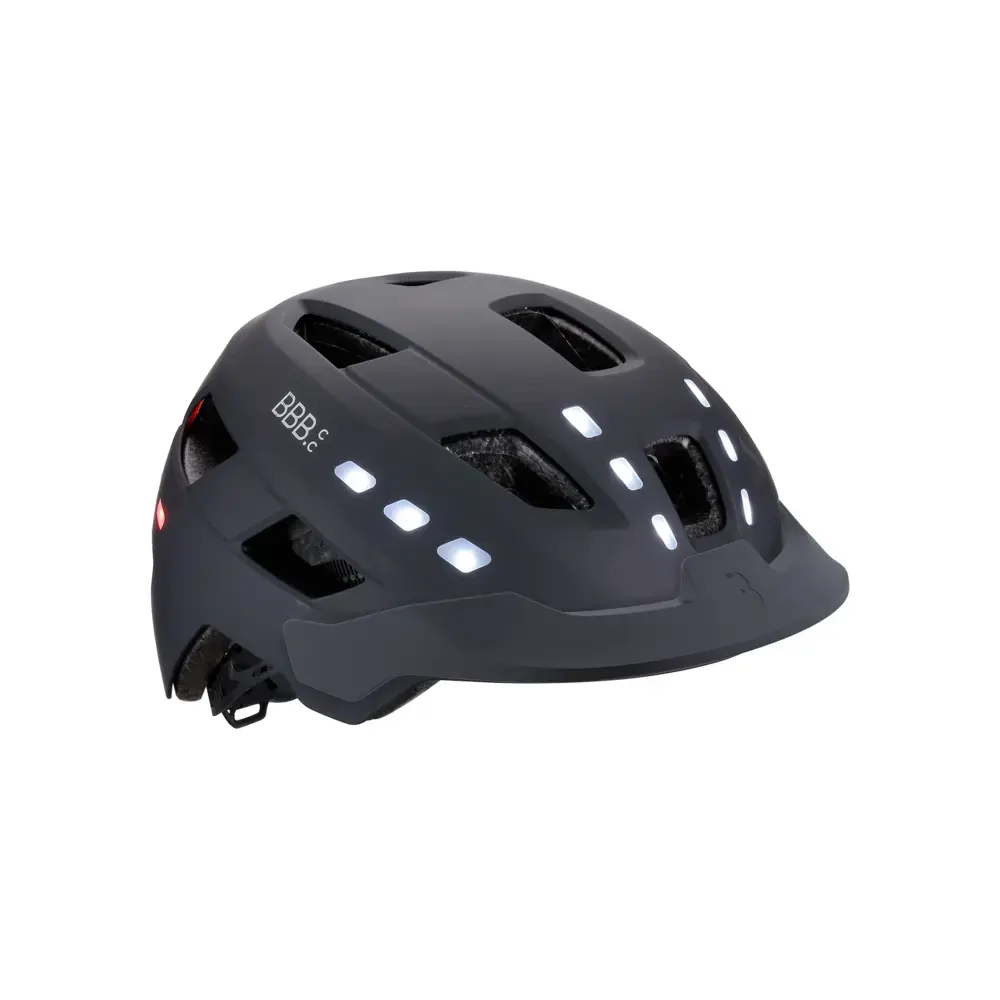 BBB Cycling District Led BHE-162 E-bike Fietshelm Mat Zwart