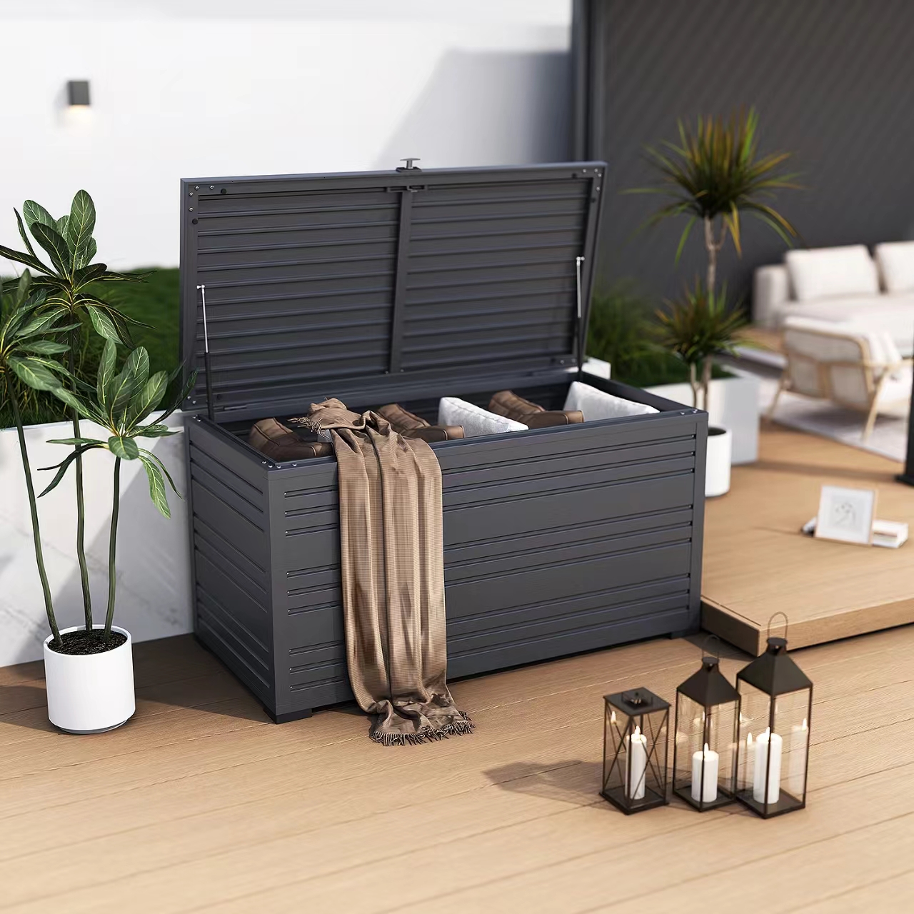 Orion Sit & Store 1050 liter aluminium opbergbox