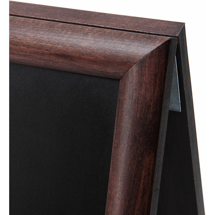 Chevalet ardoise Natura double face avec cadre en bois