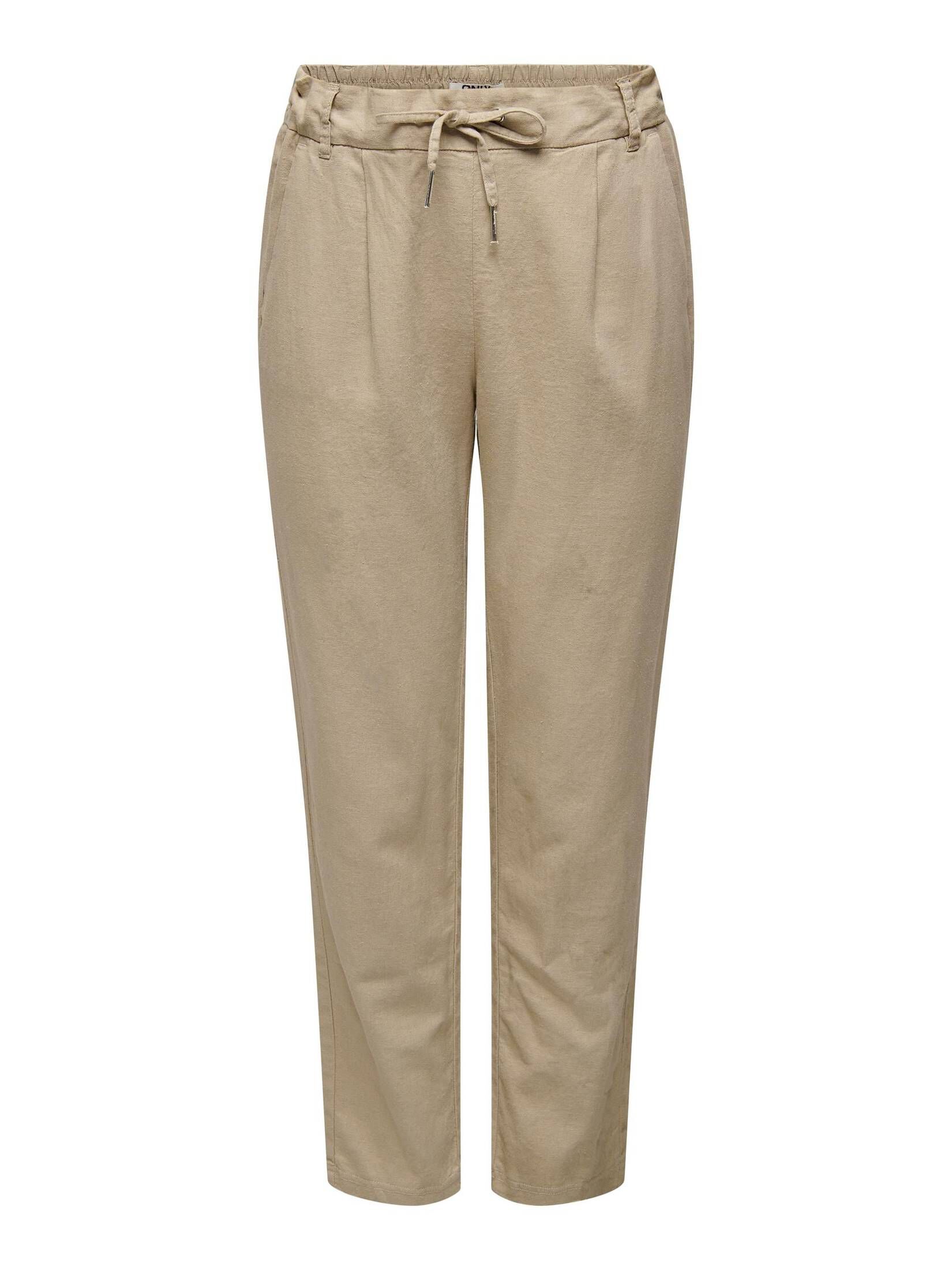 Only| Damen Hose ONLCARO-POPTRASH EASY LINEN BL PNT Comfort Fit