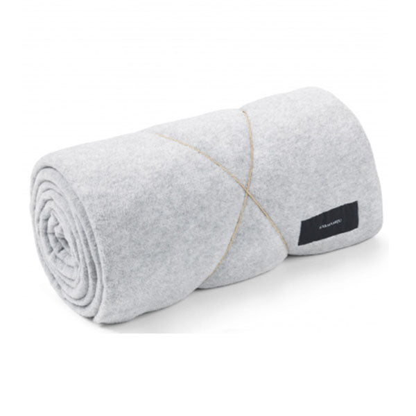 Karmameju  Himalaya fleece tæppe - Light Grey