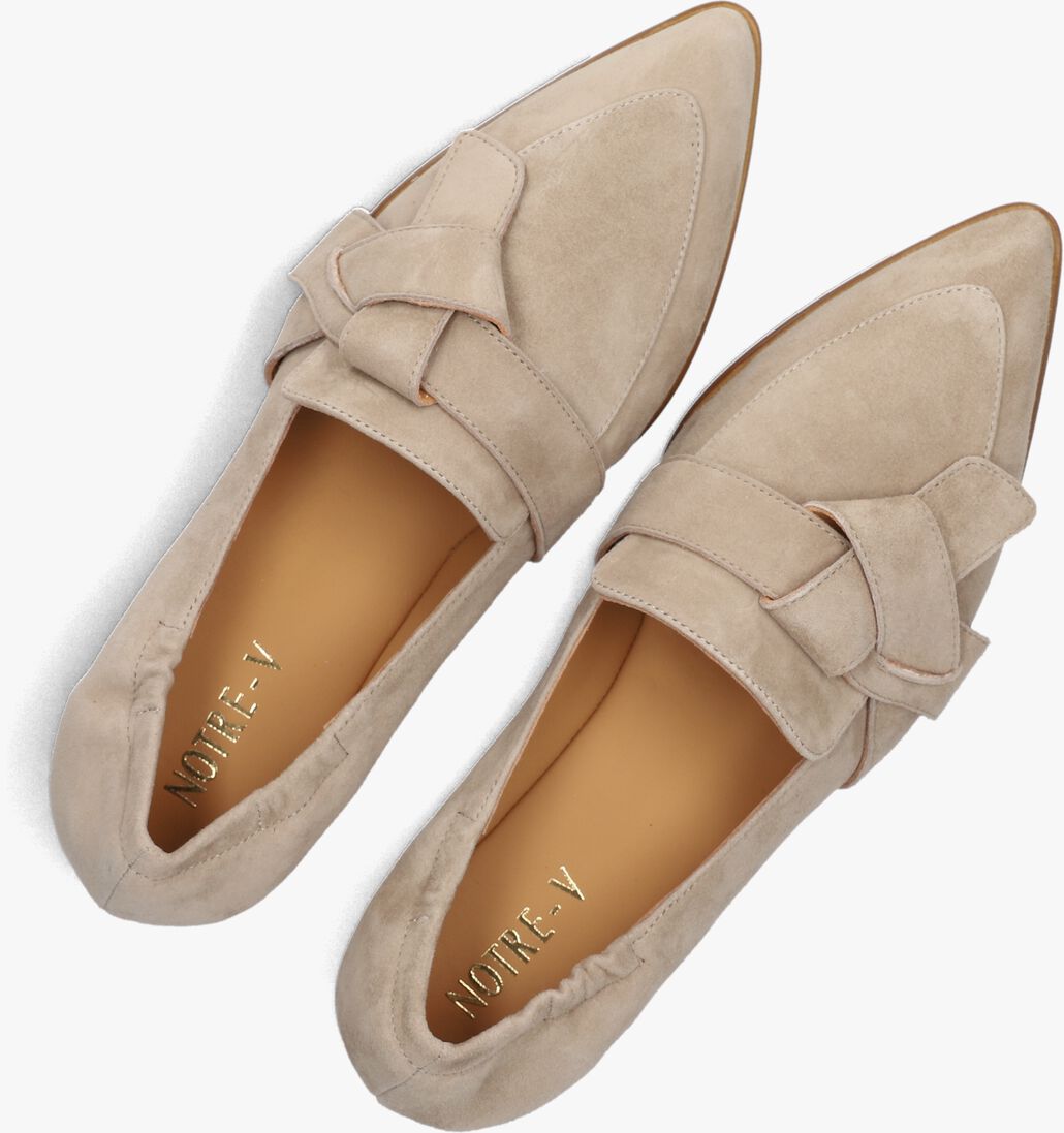 beige notre-v loafers 5672