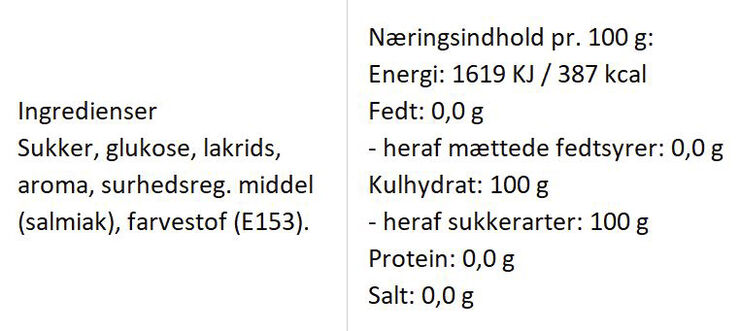 Almuegaarden Pebermuslinger bolcher med smag af peber & salmiak No color