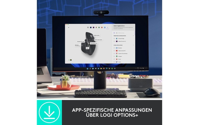 Logitech Maus »MX Master 3S Graphite for Business« kabellos