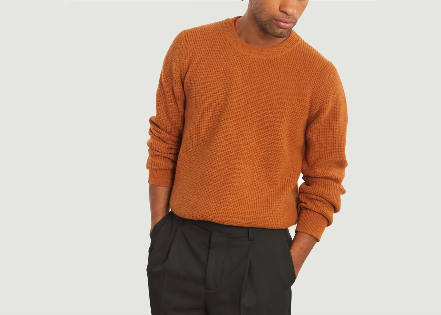 Pull col rond laine & cachemire Tricot