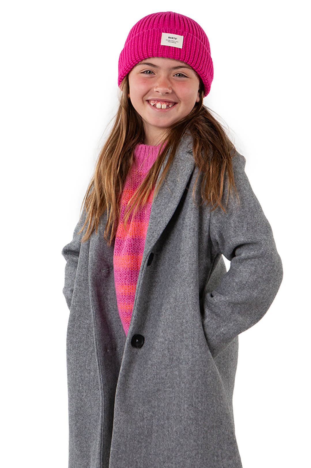 Barts Gebreide muts roze