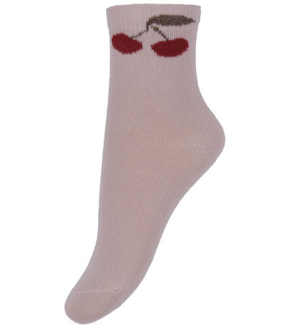 Minymo Socken - 2er-Pack - Shell m. Kirschen