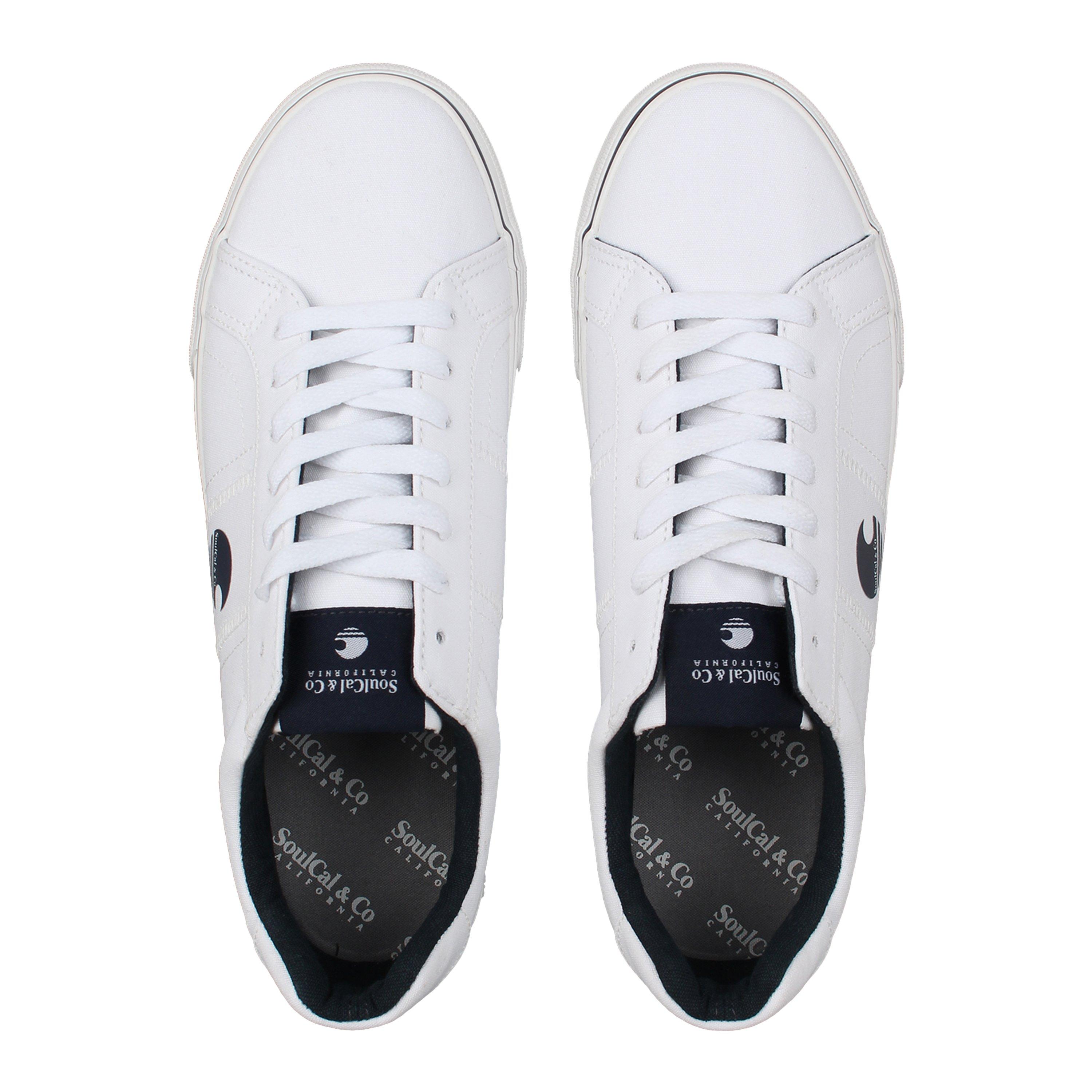 SoulCal Stripe Low Top Canvas Trainers
