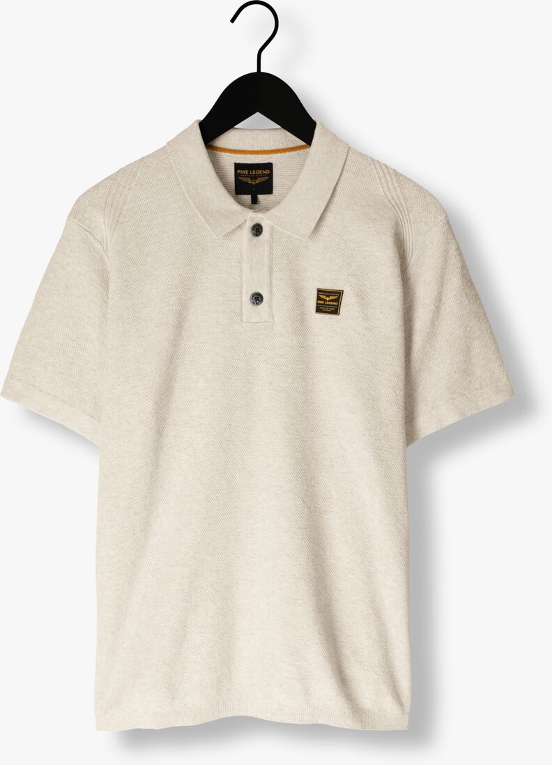 PME LEGEND beige pme legend polo short sleeve polo knitted