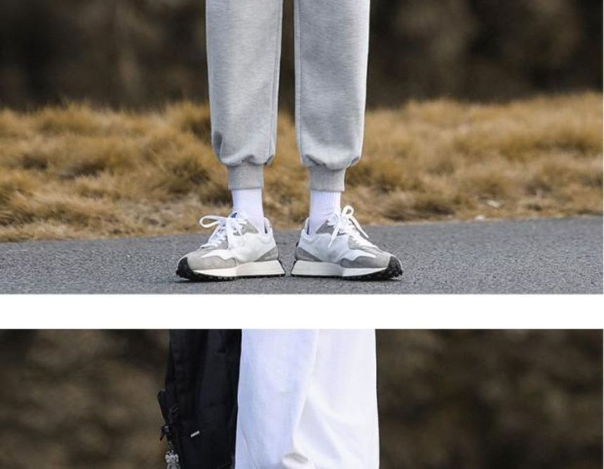 Sinlarity - Halfhoge effen cropped harem-joggingbroek