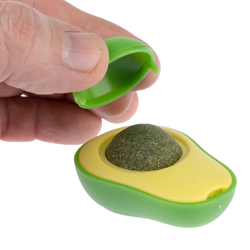 Jouet TIAKI Avocat avec balle de menthe à chat