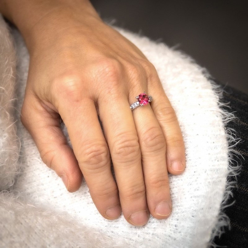 Bague Femme Rhodium HEZE