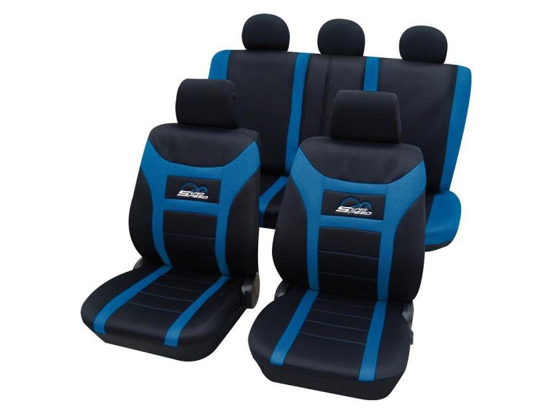 HP Autozubehör Sitzbezug Super Speed 11-teilig, Blau 11-teilig, blau