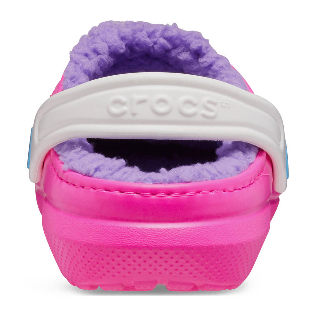 Crocs gevoerde clogs roze/lila
