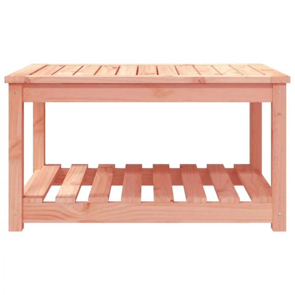 vidaXL - Salomtafel met opbergruimte - Naturel - Douglashout - 82,5x50,5x45 cm