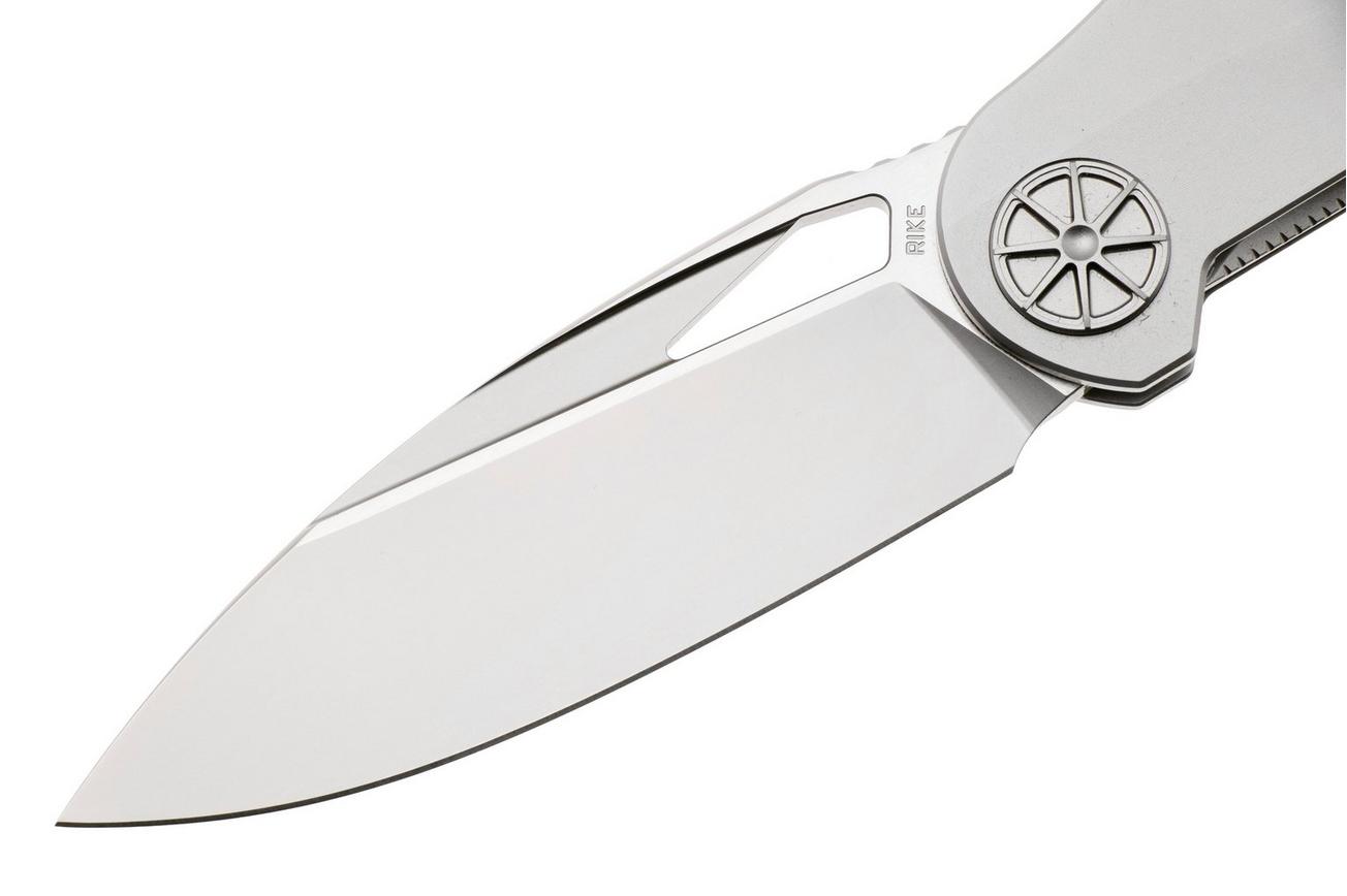 Rike Knife Tissot 2 Bead Blasted Böhler M390, Titanium, zakmes