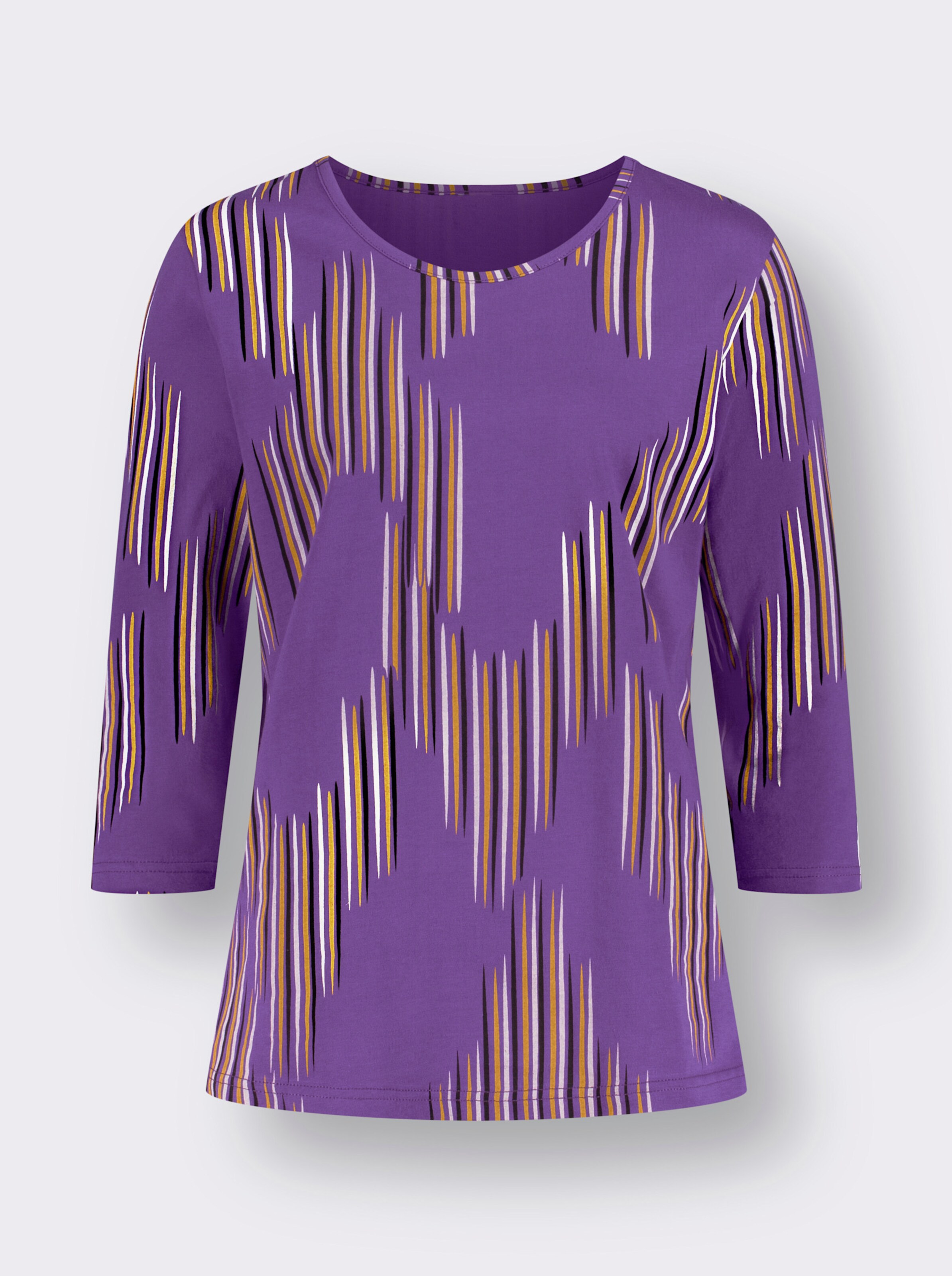 34-Arm-Shirt aus reiner Baumwolle